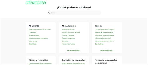 milanuncioscontactos|Ayuda Milanuncios.